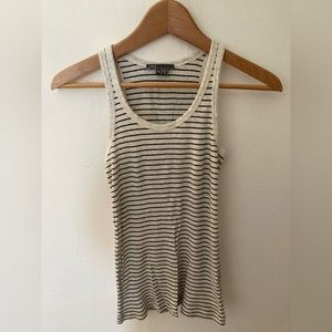 Vince Ribbed Stripe Tank Top